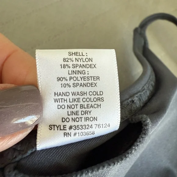 Loft Black triangle bikini top size M - Picture 7 of 7